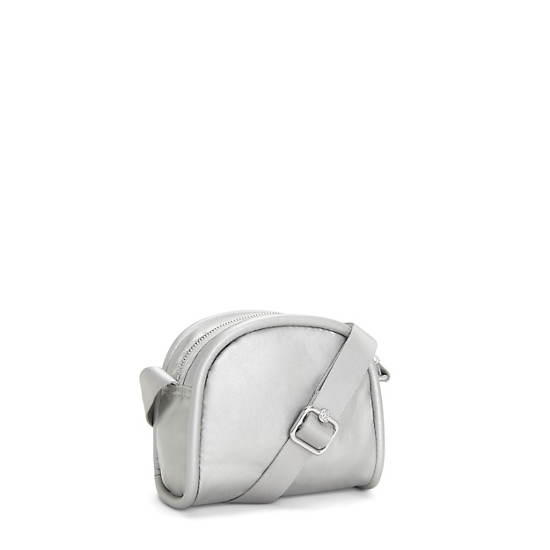 Kipling Jesper Metallic Crossbody Väska Silver | SE 2032ZU